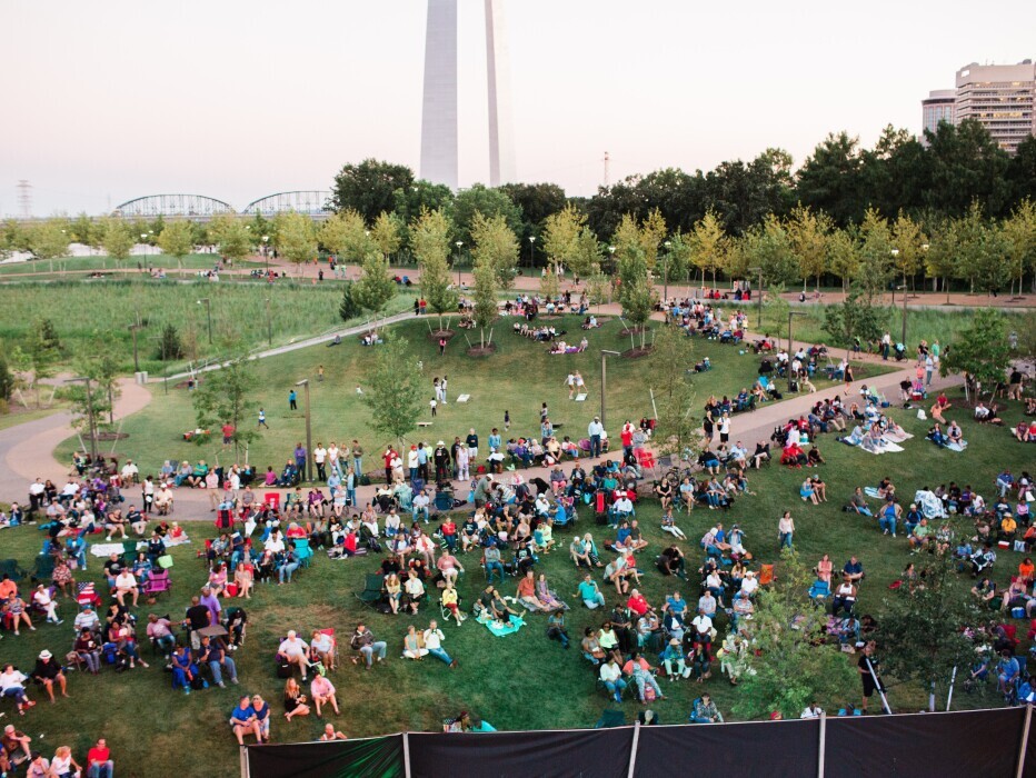 North Gateway during Blues at the Arch
