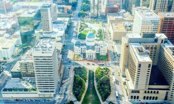The View From The Top of The Gateway Arch