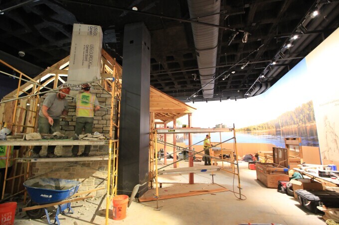 View of the Colonial St. Louis story gallery in the Museum at the Gateway Arch. 