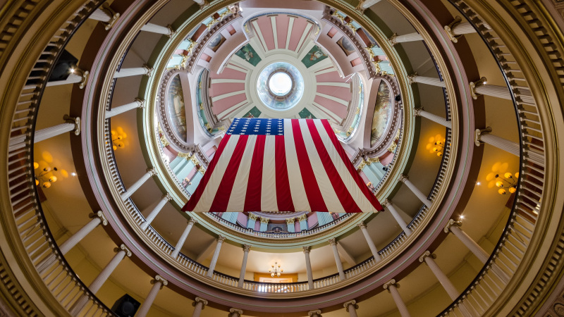 Inside dome of the Old Courthouse
