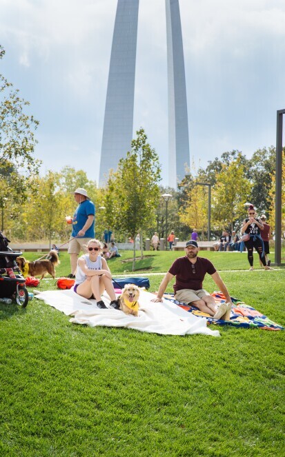 People enjoying the North Gateway