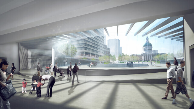 Rendering of updated Museum entrance