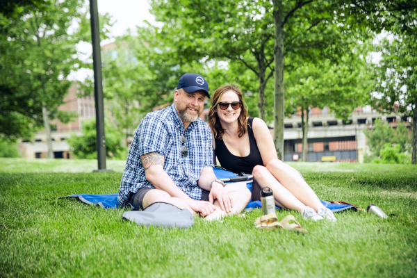 Couple participating in Picnic at Your Park