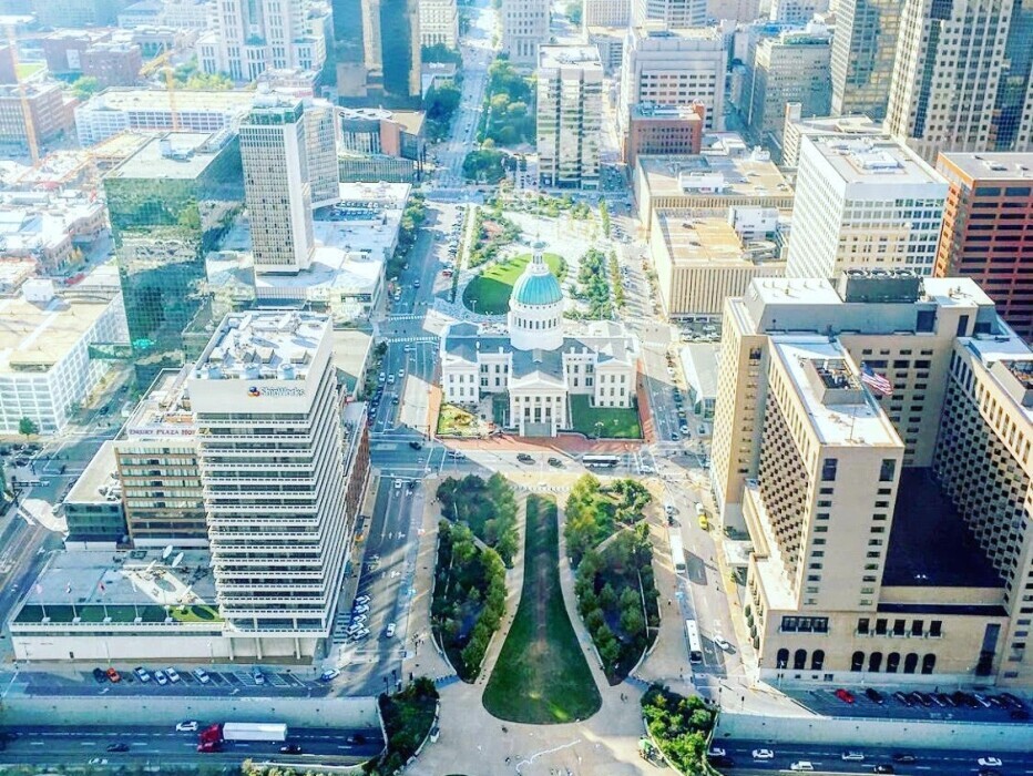The View From The Top of The Gateway Arch