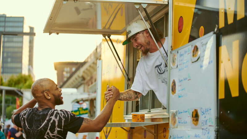 Food Trucks at Blues at the Arch Festival, August 2025
